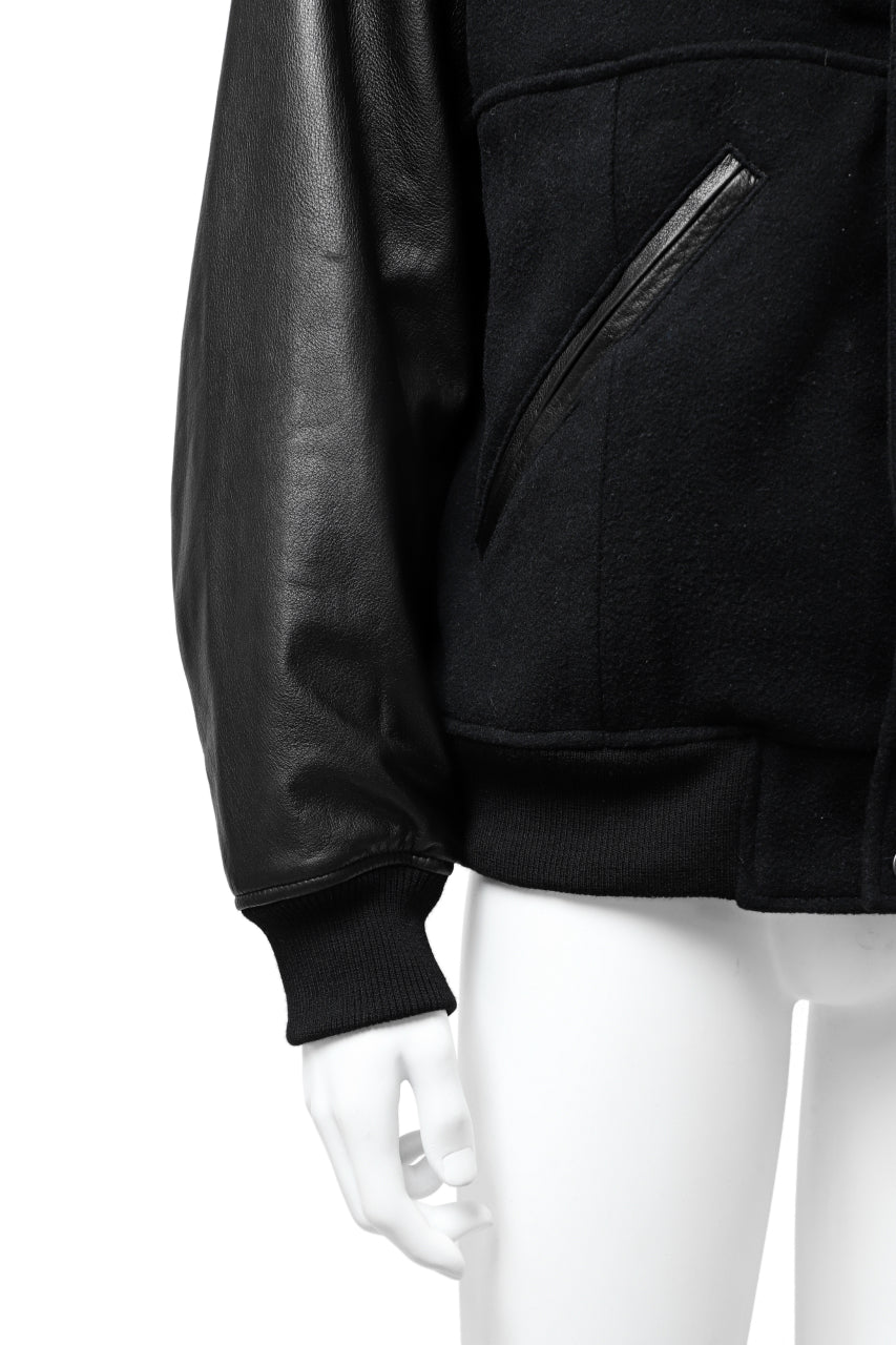 画像をギャラリービューアに読み込む, CHANGES VINTAGE REMAKE VARSITY JACKET (MULTI BLACK #A)