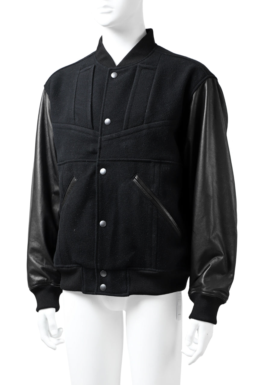 画像をギャラリービューアに読み込む, CHANGES VINTAGE REMAKE VARSITY JACKET (MULTI BLACK #A)