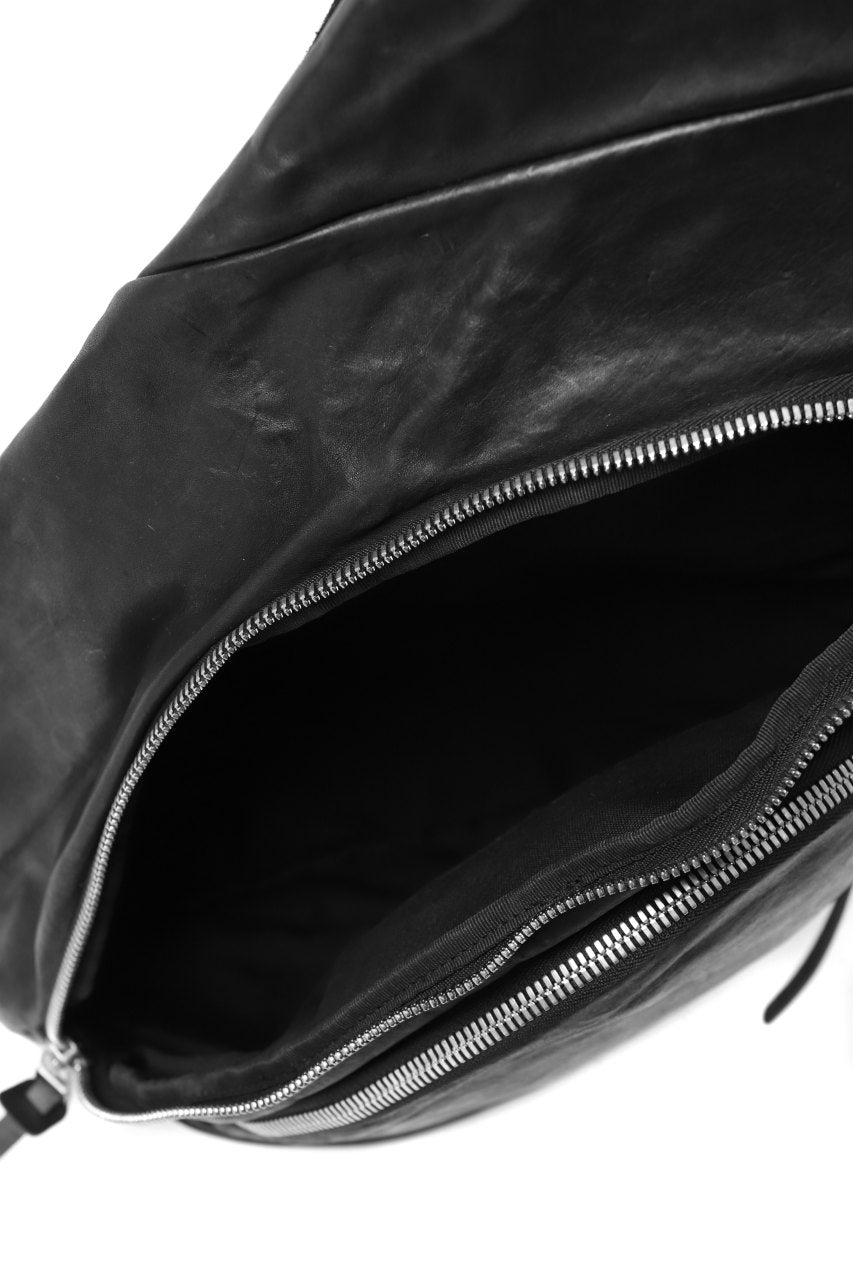 Load image into Gallery viewer, ISAMU KATAYAMA BACKLASH ONE SHOULDER BAG / Italy Shoulder Object Dyed (BLACK)