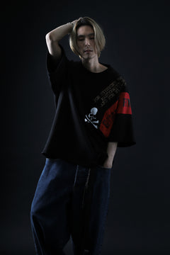 画像をギャラリービューアに読み込む, mastermind JAPAN RANDOM PATCH BOXYFIT T-SHIRT (BLACK)