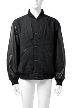 画像をギャラリービューアに読み込む, CHANGES VINTAGE REMAKE VARSITY JACKET (MULTI BLACK #B)