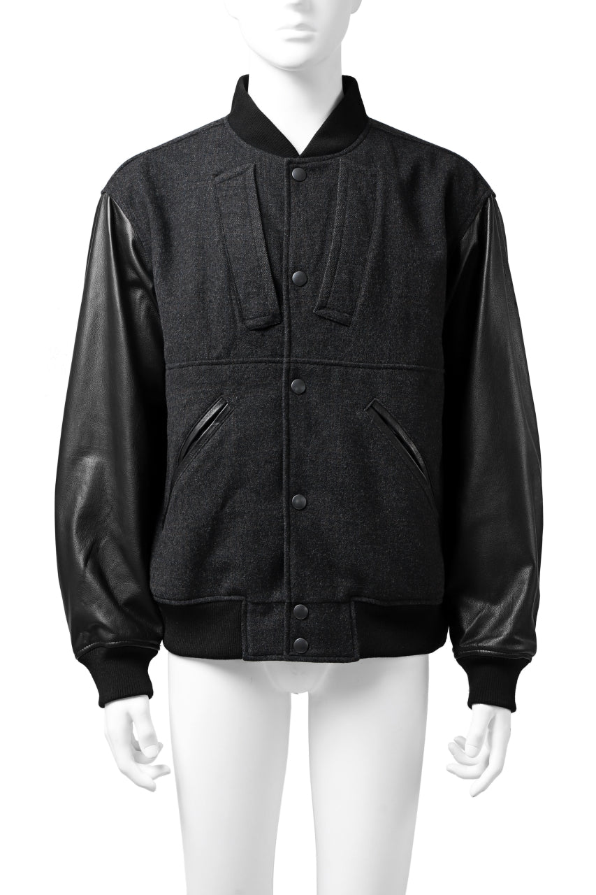 画像をギャラリービューアに読み込む, CHANGES VINTAGE REMAKE VARSITY JACKET (MULTI BLACK #B)