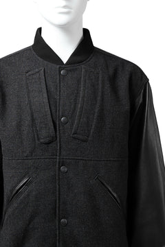 画像をギャラリービューアに読み込む, CHANGES VINTAGE REMAKE VARSITY JACKET (MULTI BLACK #B)