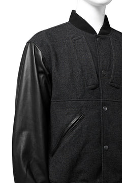 画像をギャラリービューアに読み込む, CHANGES VINTAGE REMAKE VARSITY JACKET (MULTI BLACK #B)