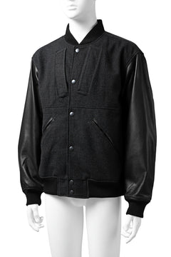 画像をギャラリービューアに読み込む, CHANGES VINTAGE REMAKE VARSITY JACKET (MULTI BLACK #B)
