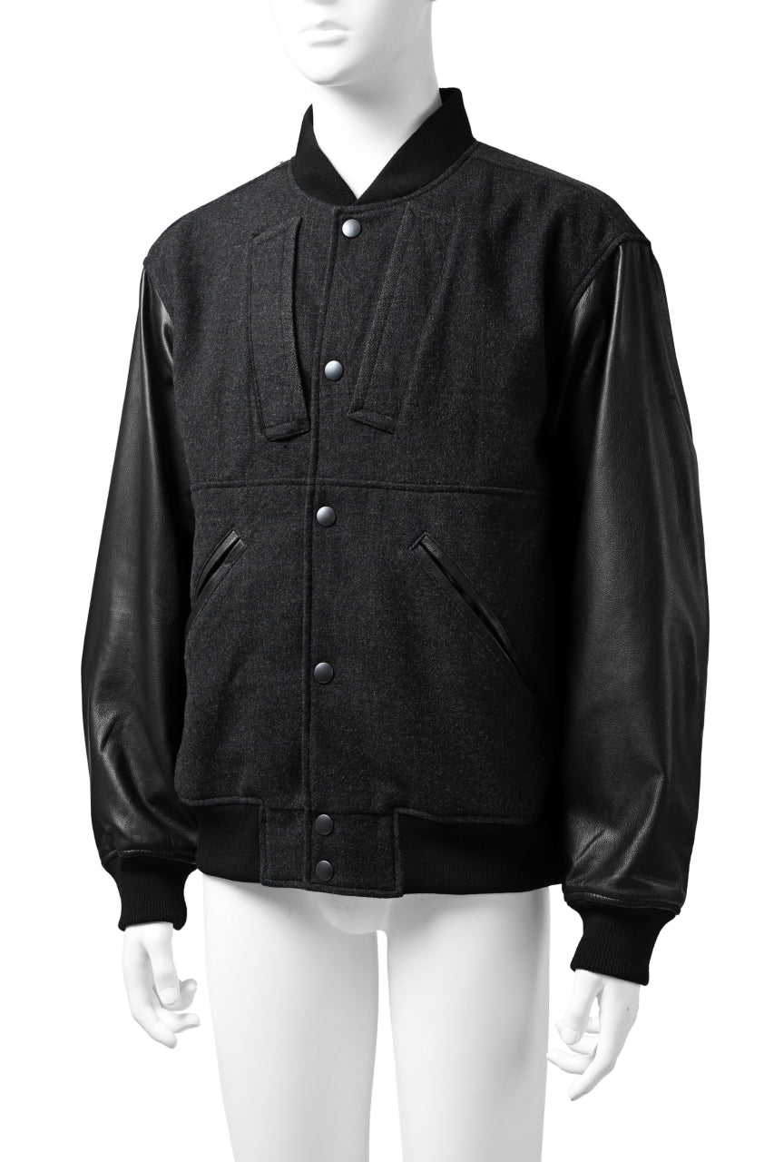 画像をギャラリービューアに読み込む, CHANGES VINTAGE REMAKE VARSITY JACKET (MULTI BLACK #B)