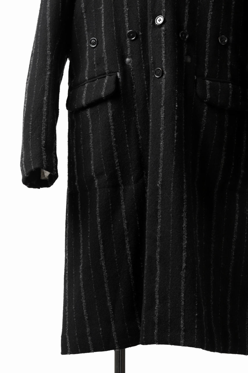 daska x LOOM exclucive long coat / bouclé stripe (SHADE)