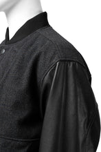 画像をギャラリービューアに読み込む, CHANGES VINTAGE REMAKE VARSITY JACKET (MULTI BLACK #B)