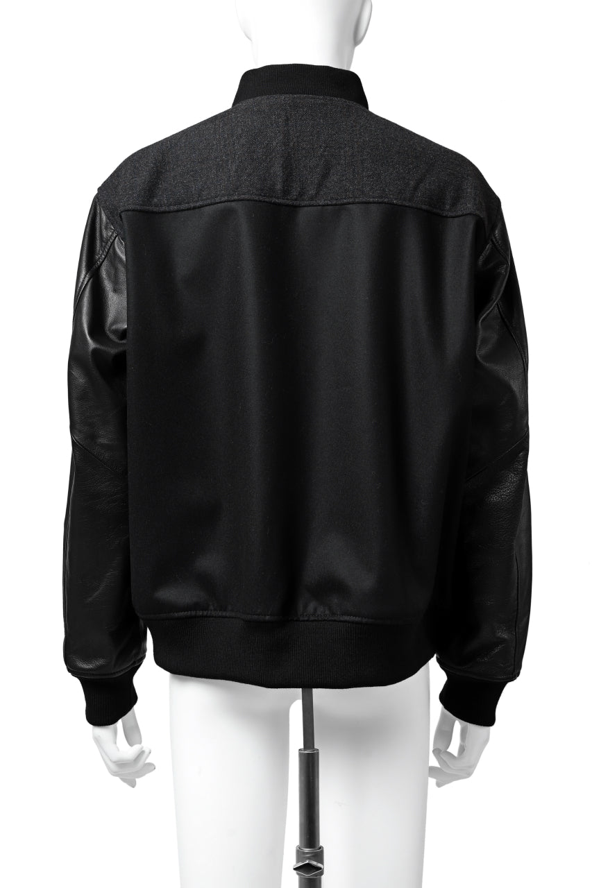 画像をギャラリービューアに読み込む, CHANGES VINTAGE REMAKE VARSITY JACKET (MULTI BLACK #B)