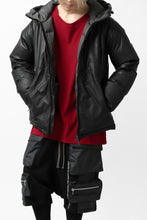 Load image into Gallery viewer, ISAMU KATAYAMA BACKLASH xx NANGA REVERSIBLE AURORA DOWN JACKET / KANGAROO + NYLON x POLISH WHITE GOOSE (BLACK x GREY)