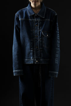 画像をギャラリービューアに読み込む, mastermind JAPAN TYPE-1st TRUCKER JACKET / 2WAY STRETCH DENIM (INDIGO)