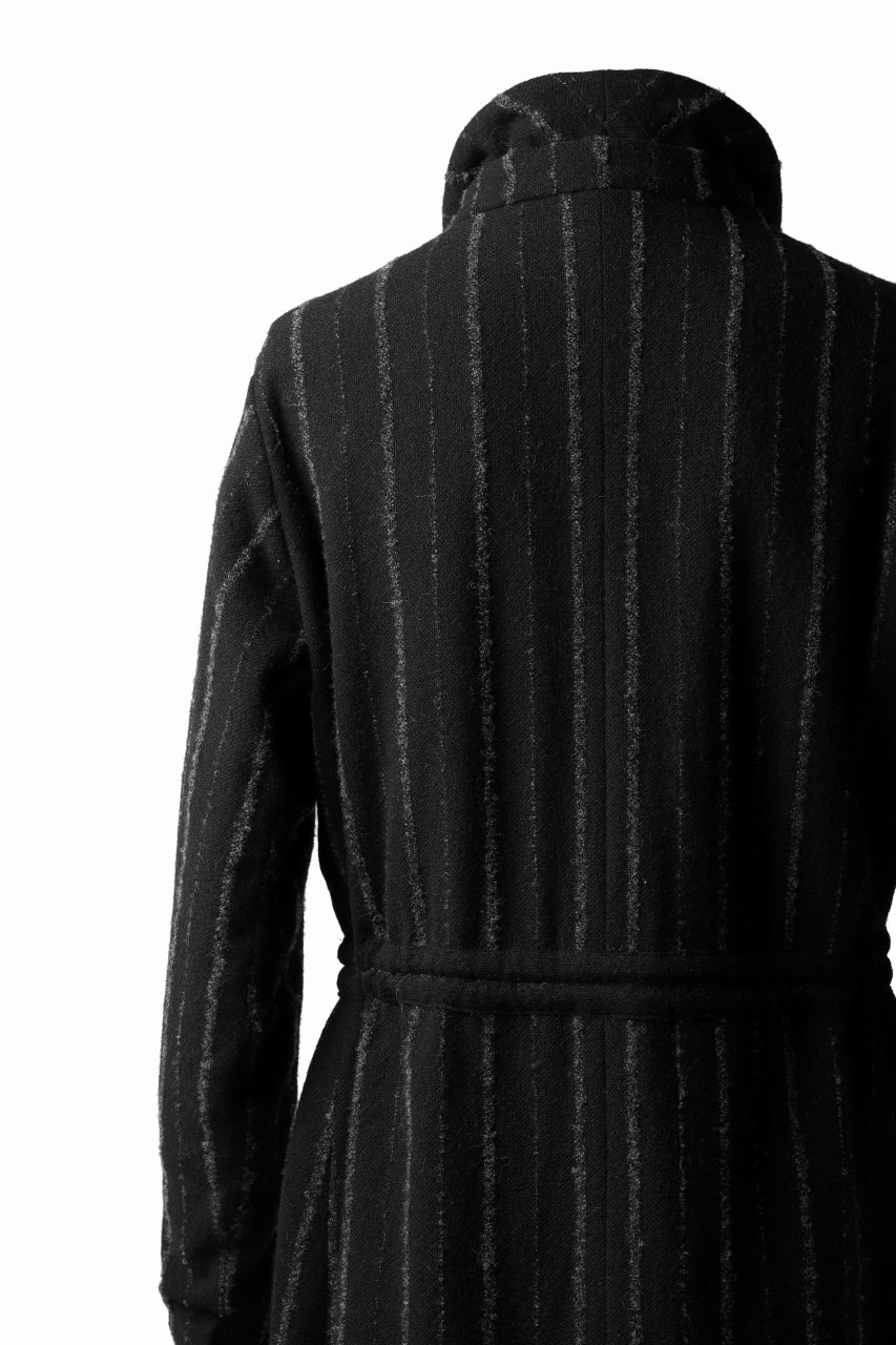 daska x LOOM exclucive long coat / bouclé stripe (SHADE)