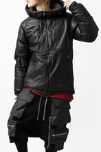 Load image into Gallery viewer, ISAMU KATAYAMA BACKLASH xx NANGA REVERSIBLE AURORA DOWN JACKET / KANGAROO + NYLON x POLISH WHITE GOOSE (BLACK x GREY)