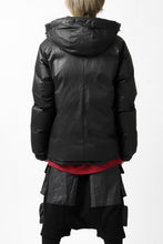 Load image into Gallery viewer, ISAMU KATAYAMA BACKLASH xx NANGA REVERSIBLE AURORA DOWN JACKET / KANGAROO + NYLON x POLISH WHITE GOOSE (BLACK x GREY)