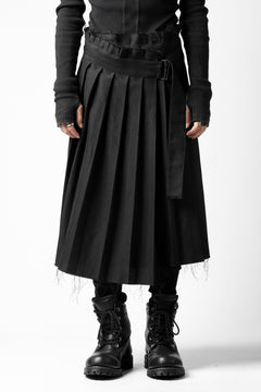 画像をギャラリービューアに読み込む, KLASICA CIGAR WRAP PLEATS SKIRT / SERGE WOOL&RAMIE (IRON)