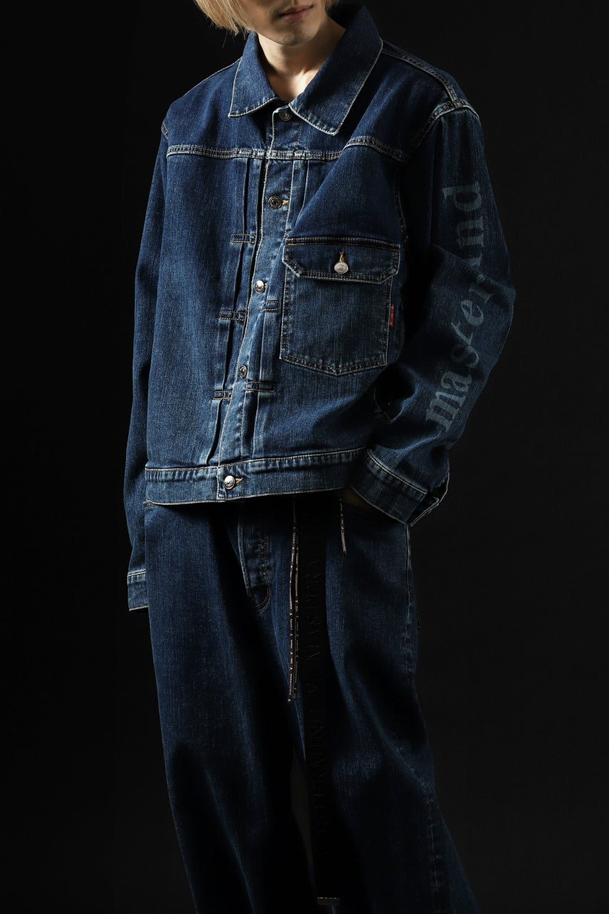 画像をギャラリービューアに読み込む, mastermind JAPAN TYPE-1st TRUCKER JACKET / 2WAY STRETCH DENIM (INDIGO)