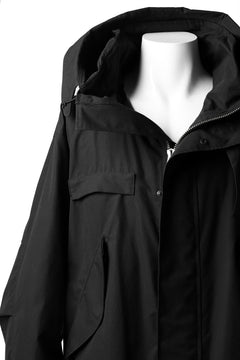 画像をギャラリービューアに読み込む, KLASICA WATER FALL MODS COAT / Ventile® UK L24 (BLACK)