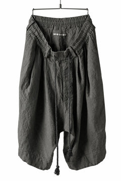 画像をギャラリービューアに読み込む, _vital tucked volume short pants / linen washer (KHAKI)