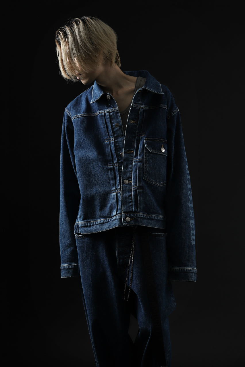 画像をギャラリービューアに読み込む, mastermind JAPAN TYPE-1st TRUCKER JACKET / 2WAY STRETCH DENIM (INDIGO)