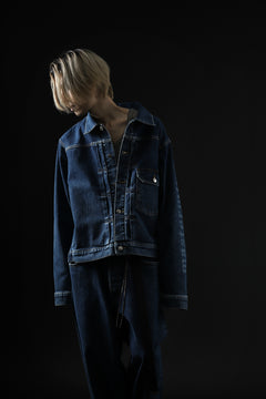 画像をギャラリービューアに読み込む, mastermind JAPAN TYPE-1st TRUCKER JACKET / 2WAY STRETCH DENIM (INDIGO)
