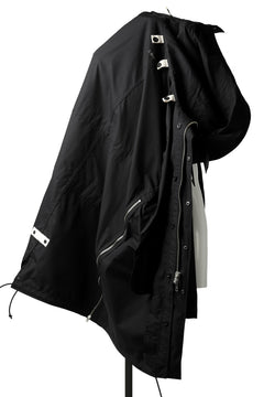 画像をギャラリービューアに読み込む, KLASICA WATER FALL MODS COAT / Ventile® UK L24 (BLACK)