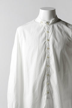 画像をギャラリービューアに読み込む, KLASICA SH-021 VINTAGE PATTERN SHIRT / WASHABLE BROAD (WHITE)
