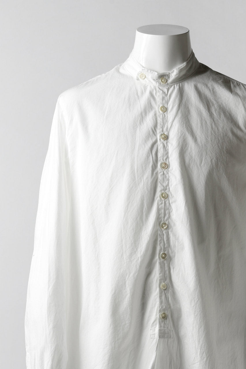 画像をギャラリービューアに読み込む, KLASICA SH-021 VINTAGE PATTERN SHIRT / WASHABLE BROAD (WHITE)