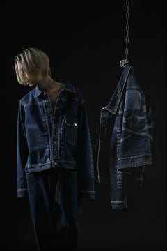 画像をギャラリービューアに読み込む, mastermind JAPAN TYPE-1st TRUCKER JACKET / 2WAY STRETCH DENIM (INDIGO)