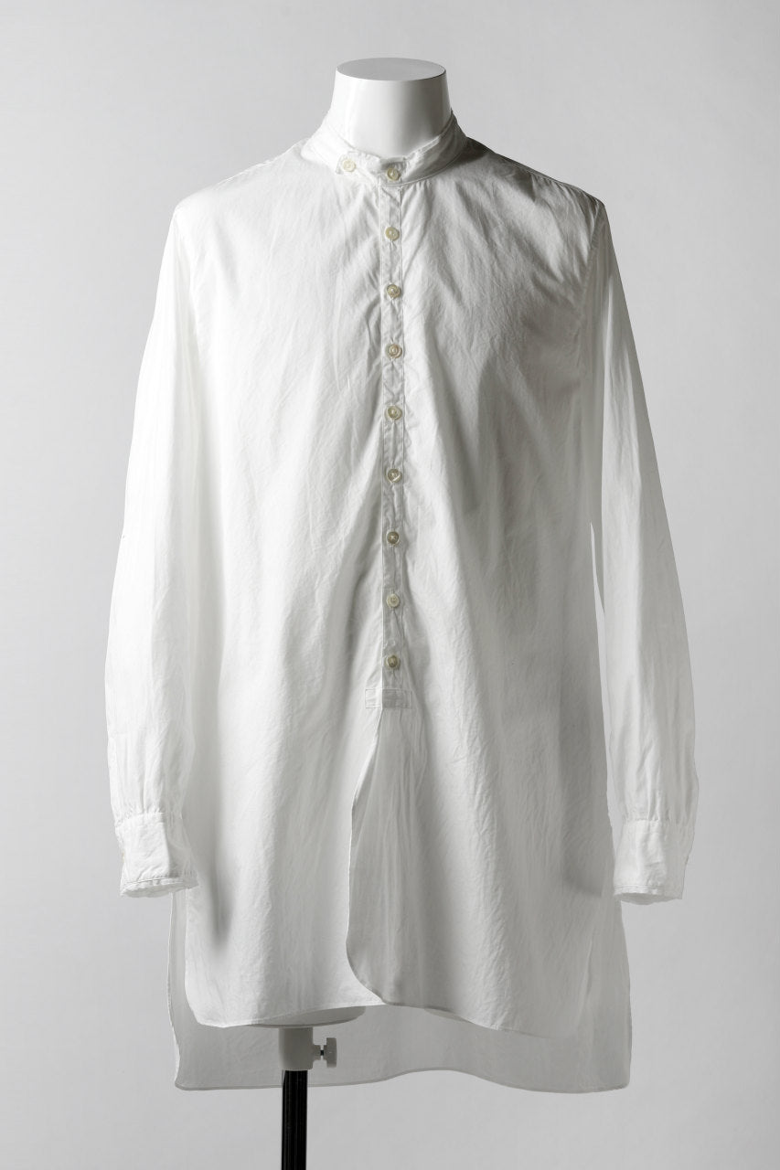 画像をギャラリービューアに読み込む, KLASICA SH-021 VINTAGE PATTERN SHIRT / WASHABLE BROAD (WHITE)