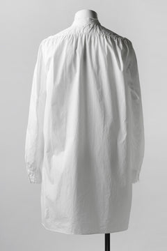 画像をギャラリービューアに読み込む, KLASICA SH-021 VINTAGE PATTERN SHIRT / WASHABLE BROAD (WHITE)