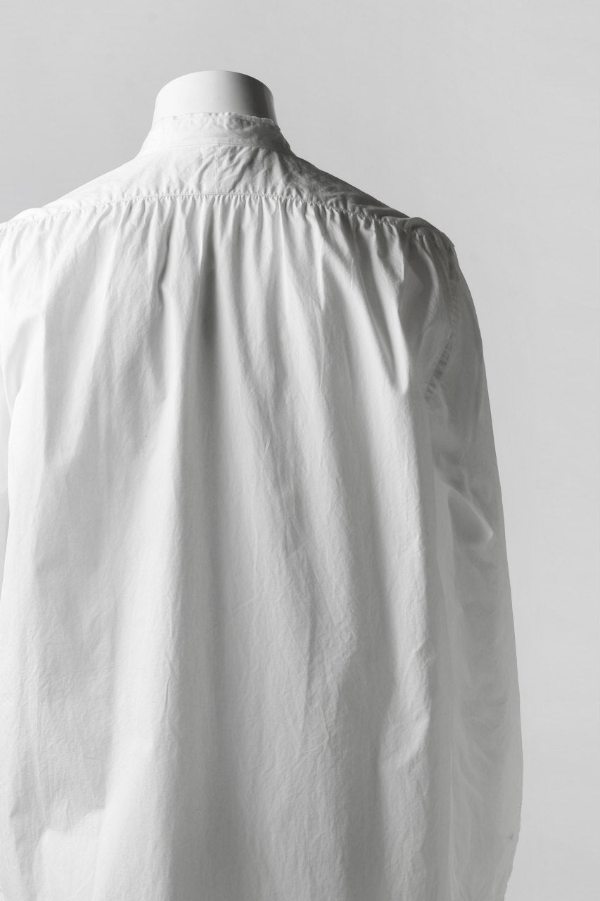 画像をギャラリービューアに読み込む, KLASICA SH-021 VINTAGE PATTERN SHIRT / WASHABLE BROAD (WHITE)