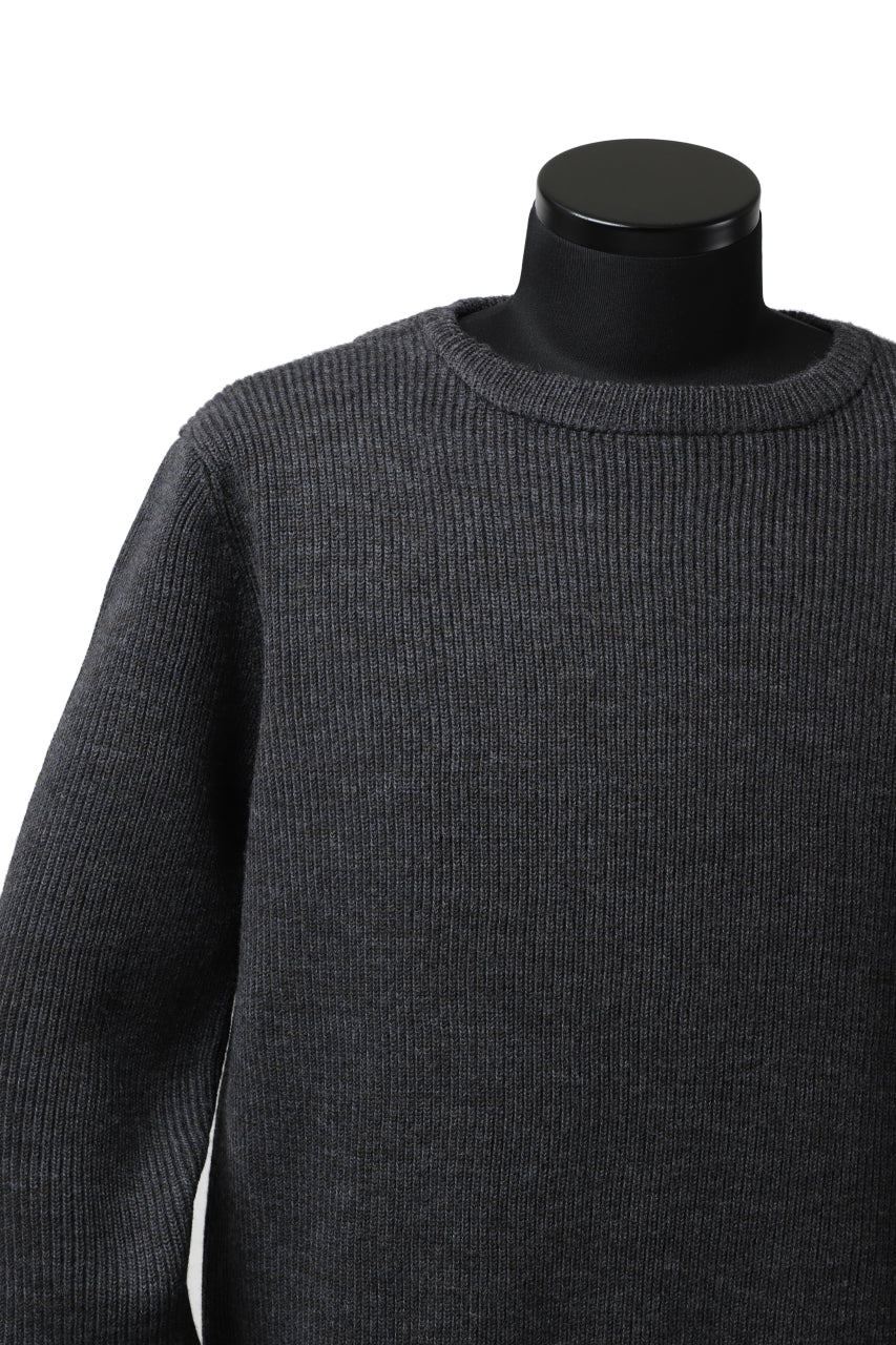 Load image into Gallery viewer, sus-sous fisherman boat neck sweater / W100 7G Full (DUST)