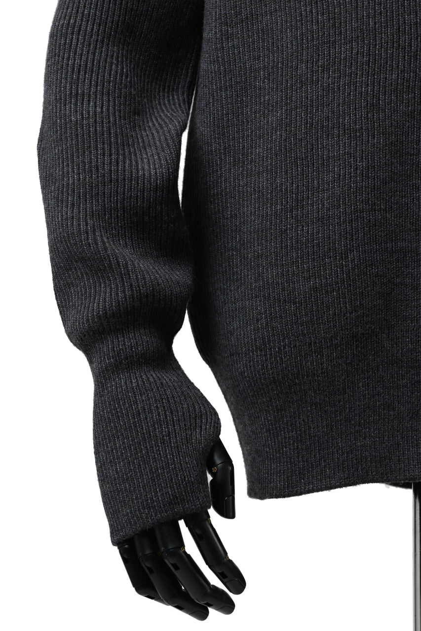 Load image into Gallery viewer, sus-sous fisherman boat neck sweater / W100 7G Full (DUST)