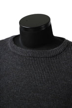 Load image into Gallery viewer, sus-sous fisherman boat neck sweater / W100 7G Full (DUST)