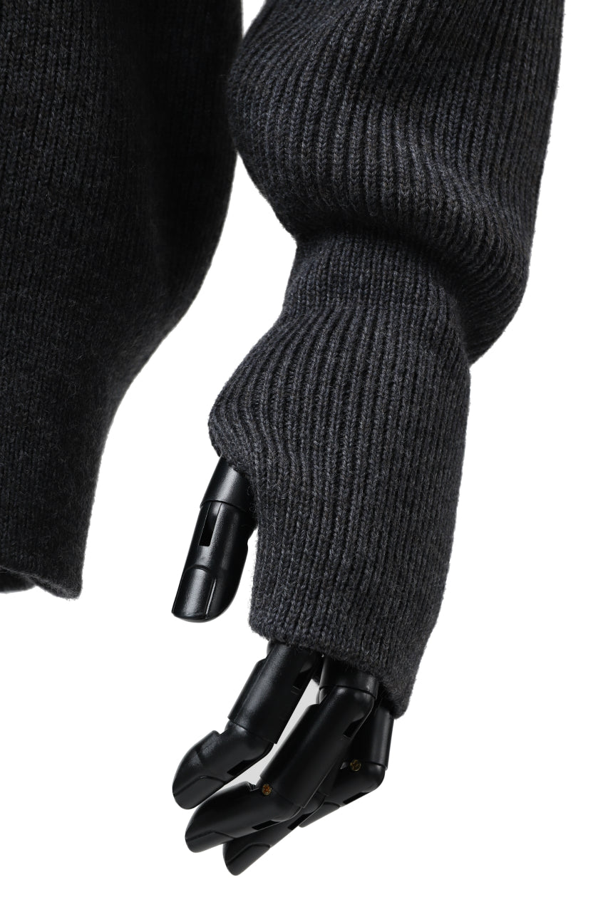 Load image into Gallery viewer, sus-sous fisherman boat neck sweater / W100 7G Full (DUST)