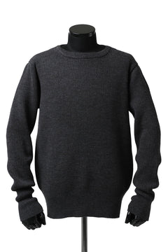Load image into Gallery viewer, sus-sous fisherman boat neck sweater / W100 7G Full (DUST)