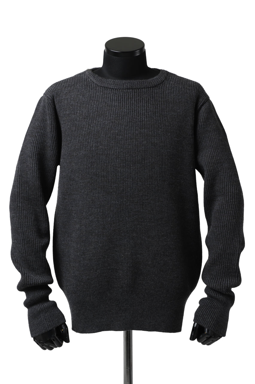 Load image into Gallery viewer, sus-sous fisherman boat neck sweater / W100 7G Full (DUST)