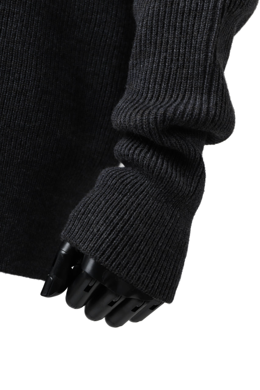 Load image into Gallery viewer, sus-sous fisherman boat neck sweater / W100 7G Full (DUST)