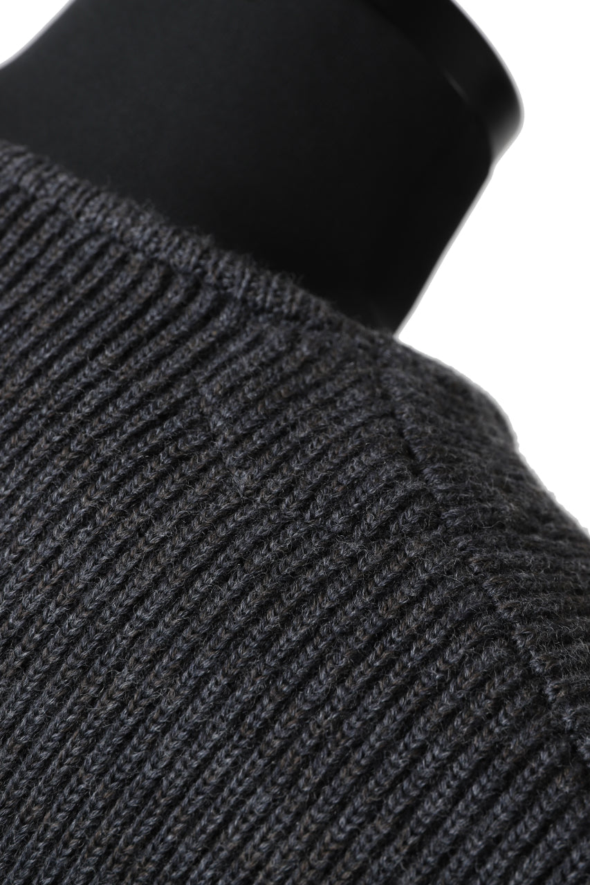 Load image into Gallery viewer, sus-sous fisherman boat neck sweater / W100 7G Full (DUST)