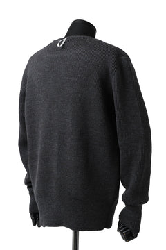 Load image into Gallery viewer, sus-sous fisherman boat neck sweater / W100 7G Full (DUST)