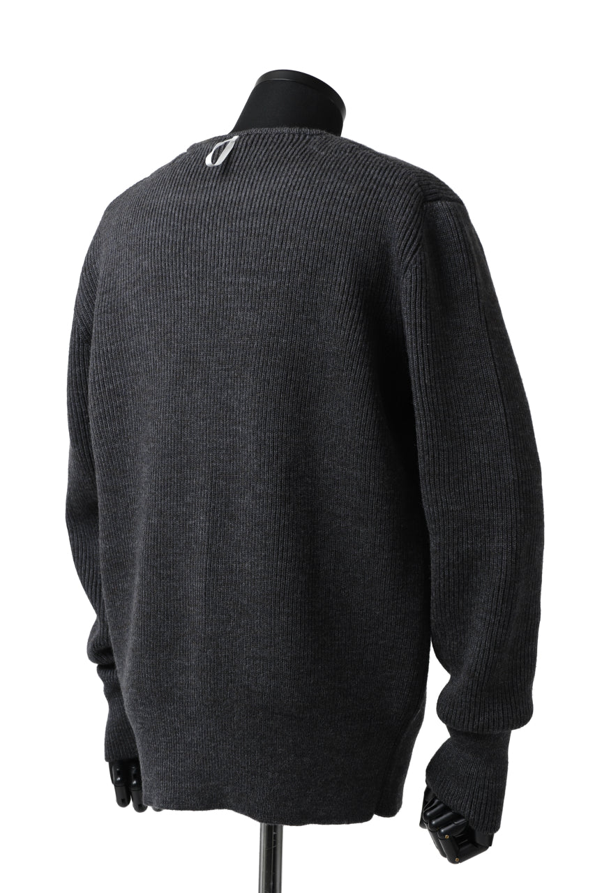 Load image into Gallery viewer, sus-sous fisherman boat neck sweater / W100 7G Full (DUST)