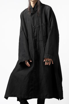 画像をギャラリービューアに読み込む, KLASICA CT30-REX BIG RECTANGLE COAT / SERGE WOOL&RAMIE (IRON)