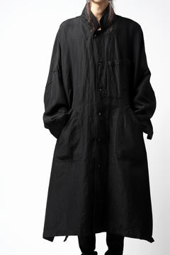 画像をギャラリービューアに読み込む, KLASICA CT30-REX BIG RECTANGLE COAT / SERGE WOOL&RAMIE (IRON)