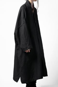 画像をギャラリービューアに読み込む, KLASICA CT30-REX BIG RECTANGLE COAT / SERGE WOOL&RAMIE (IRON)