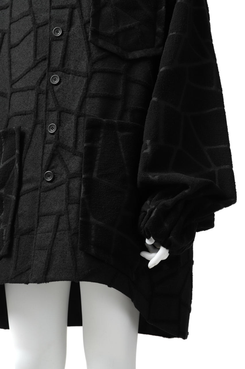 画像をギャラリービューアに読み込む, SOSNOVSKA TANGLED LINED JACKET (BLACK)