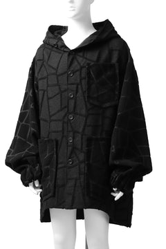 画像をギャラリービューアに読み込む, SOSNOVSKA TANGLED LINED JACKET (BLACK)