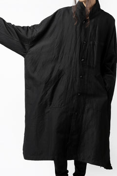 画像をギャラリービューアに読み込む, KLASICA CT30-REX BIG RECTANGLE COAT / SERGE WOOL&RAMIE (IRON)