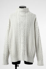 画像をギャラリービューアに読み込む, D-VEC WarmdArt® HIGH-NECKED FISHERMANS KNIT (SHELL WHITE)