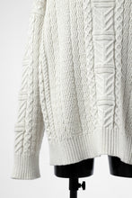 画像をギャラリービューアに読み込む, D-VEC WarmdArt® HIGH-NECKED FISHERMANS KNIT (SHELL WHITE)