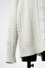 画像をギャラリービューアに読み込む, D-VEC WarmdArt® HIGH-NECKED FISHERMANS KNIT (SHELL WHITE)